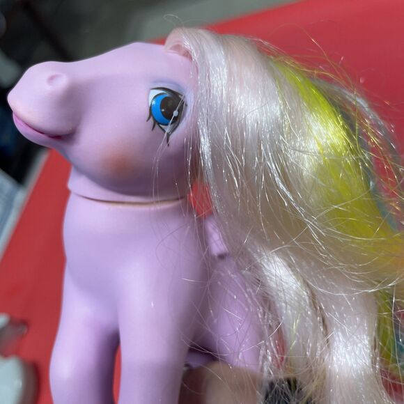 Vintage 1984 My Little Pony MLP G1 Brush n’ Grow Ponies “Curly Locks” Brushes - Picture 9 of 9